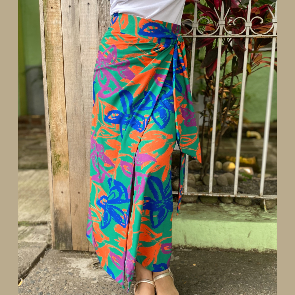 PREORDER Falda Eloisa Verde Flores