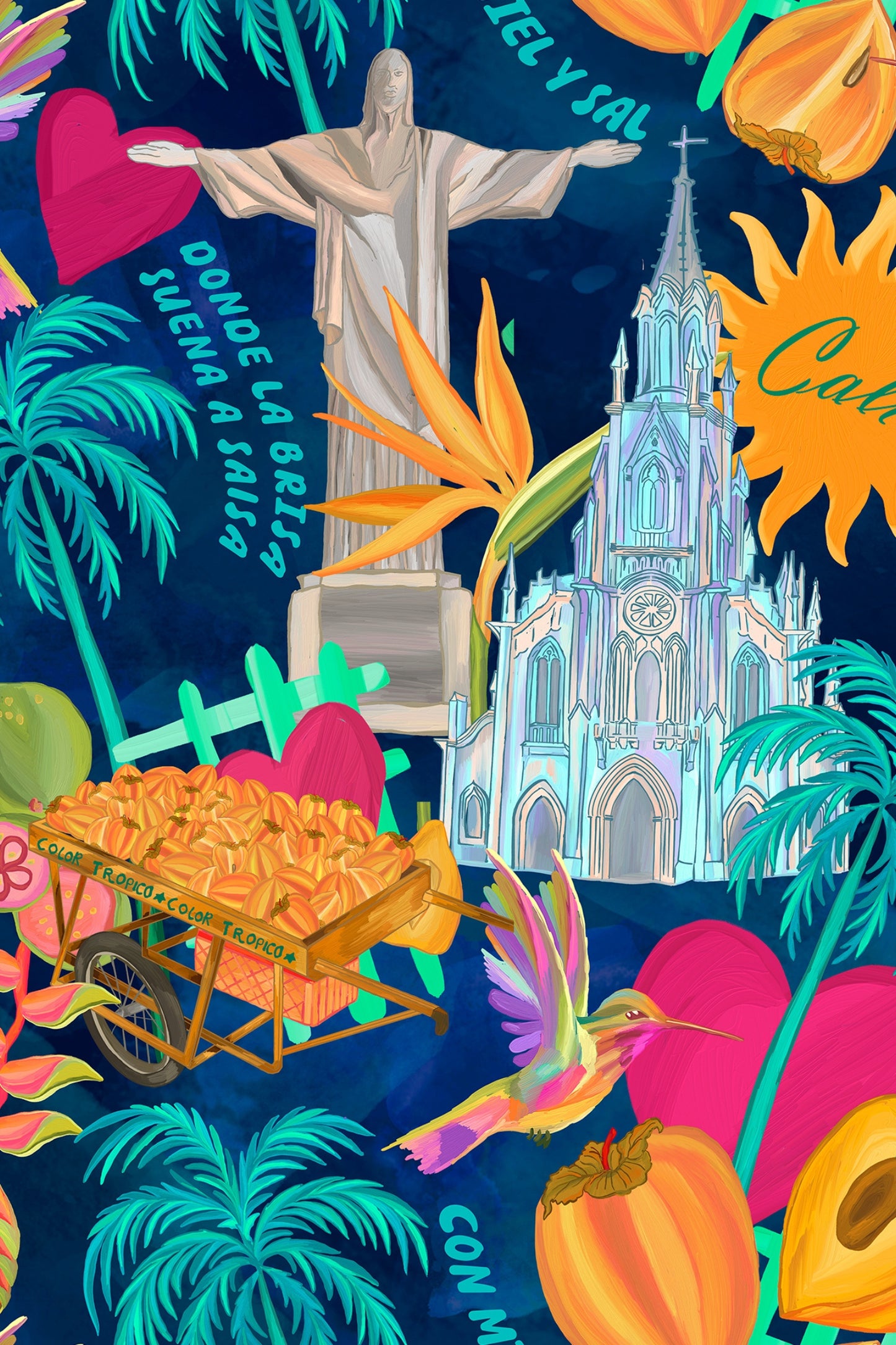 Blusa Basica Azul "Mi Cali"