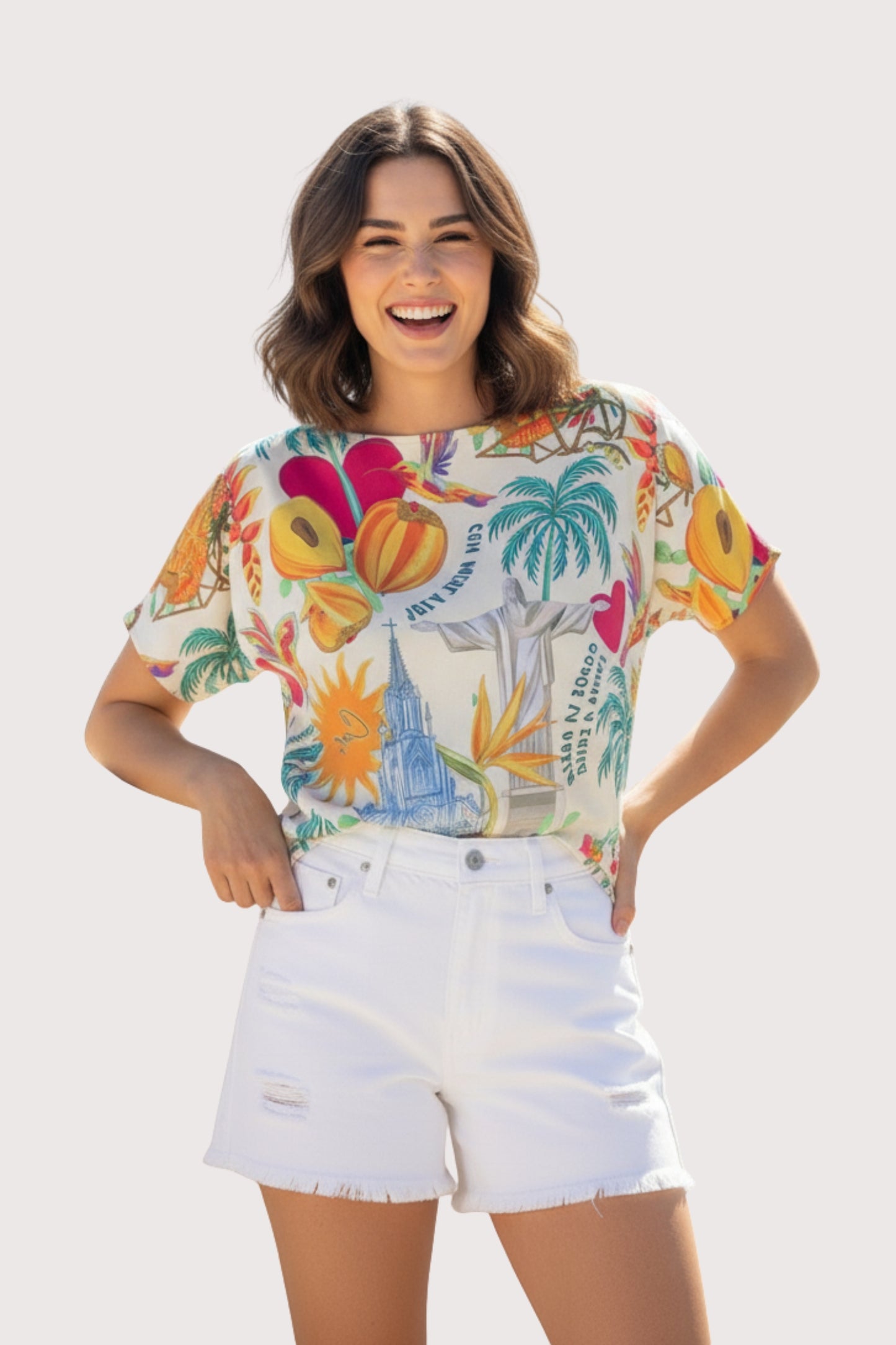 Blusa Bandeja Beige "Mi Cali"