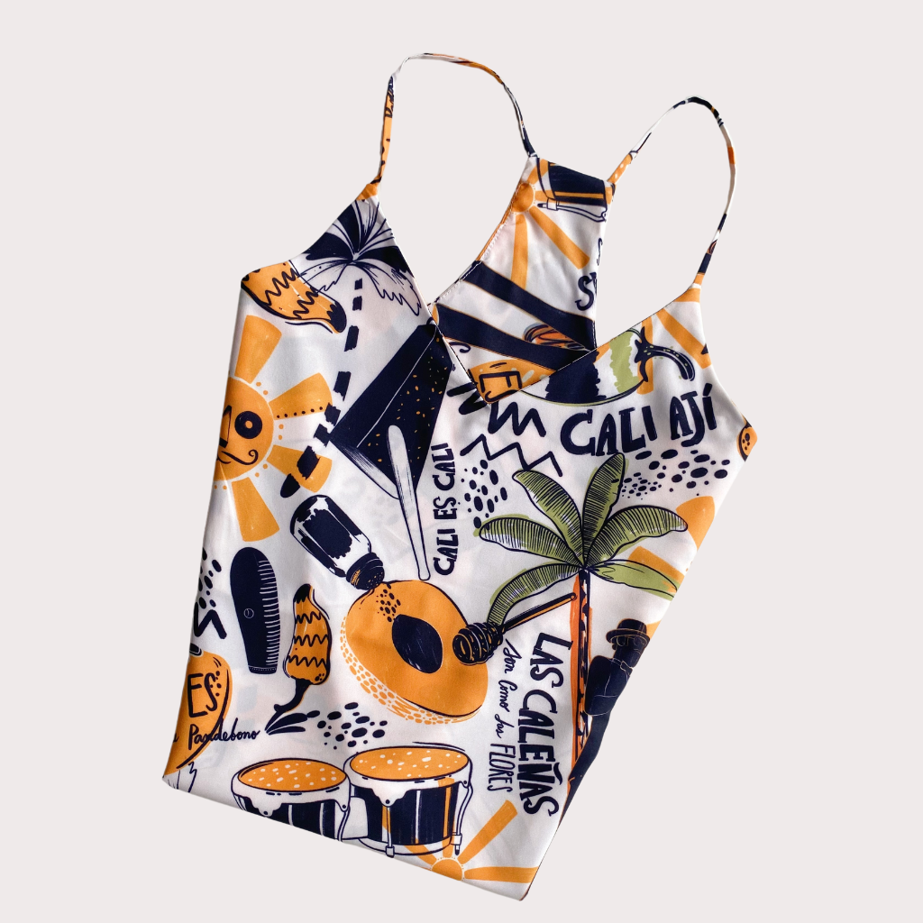 Blusa Basica Beige Edicion Cali Aji