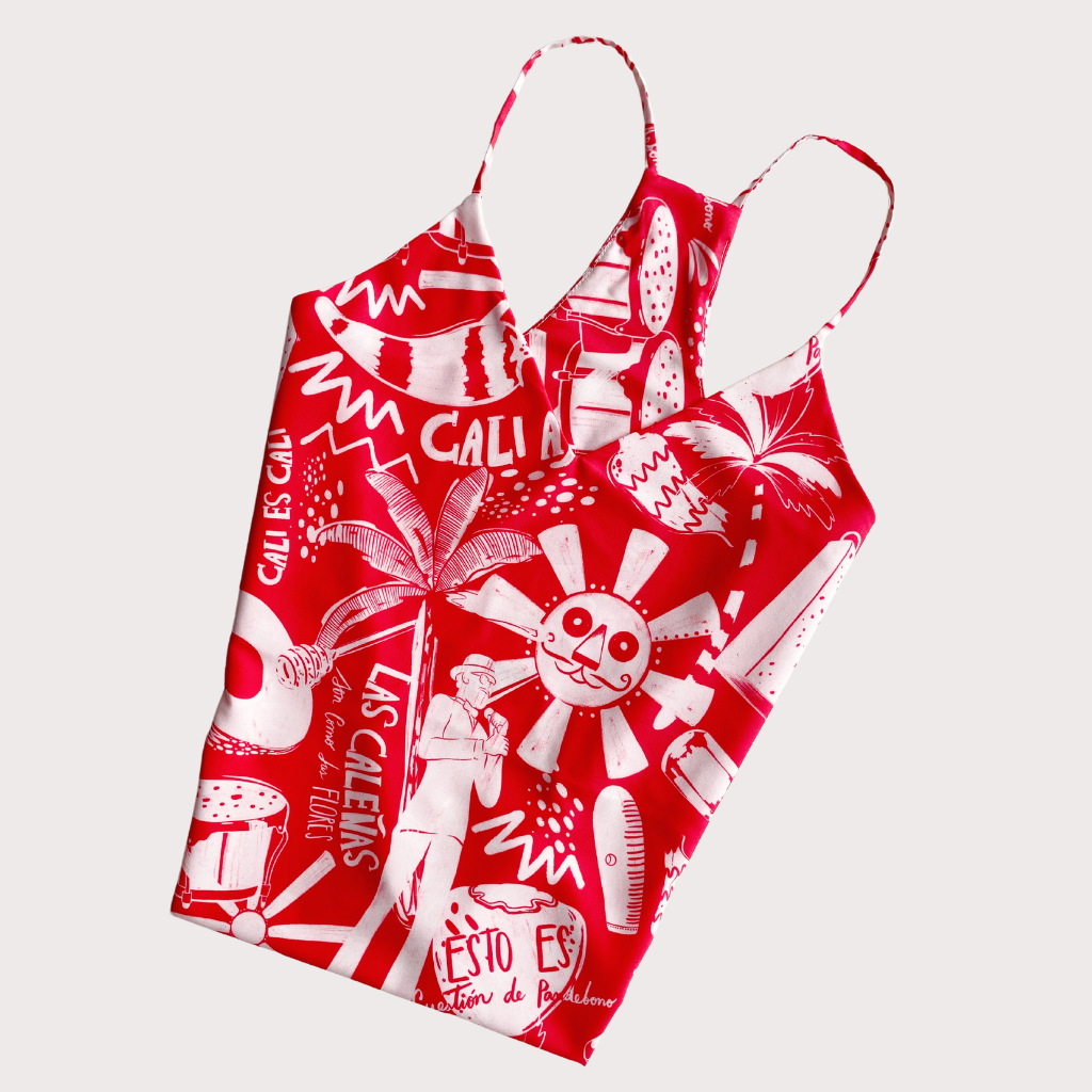 Blusa Basica Roja Edicion Cali Aji