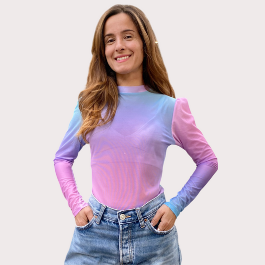 Blusa Mesh Tie Dye