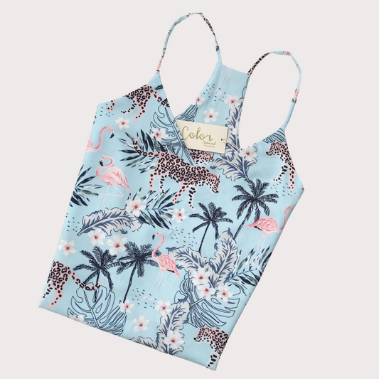 PREORDER Blusa basica Safary Celeste