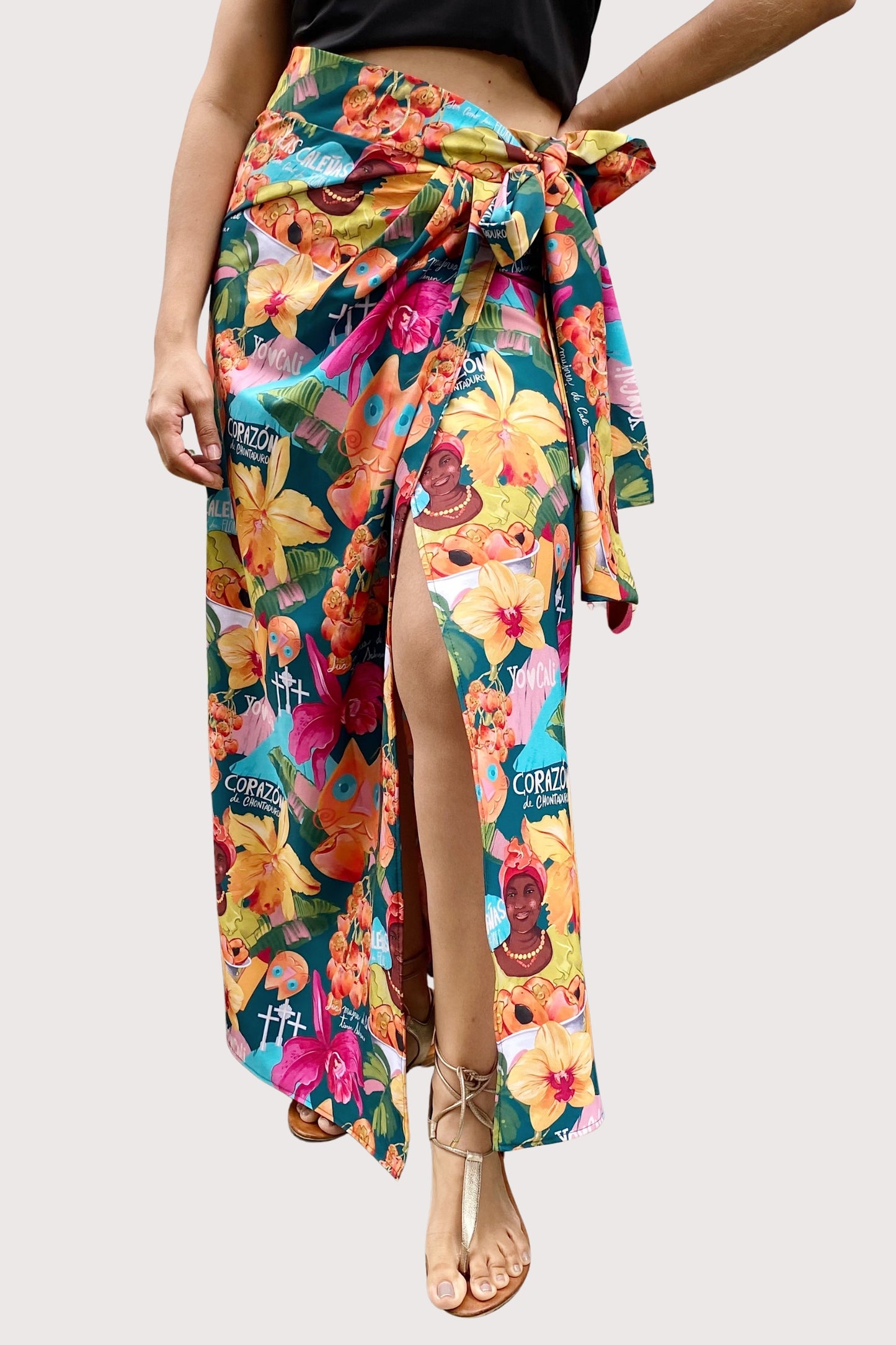 Falda Pareo "Corazon de Chontaduro"