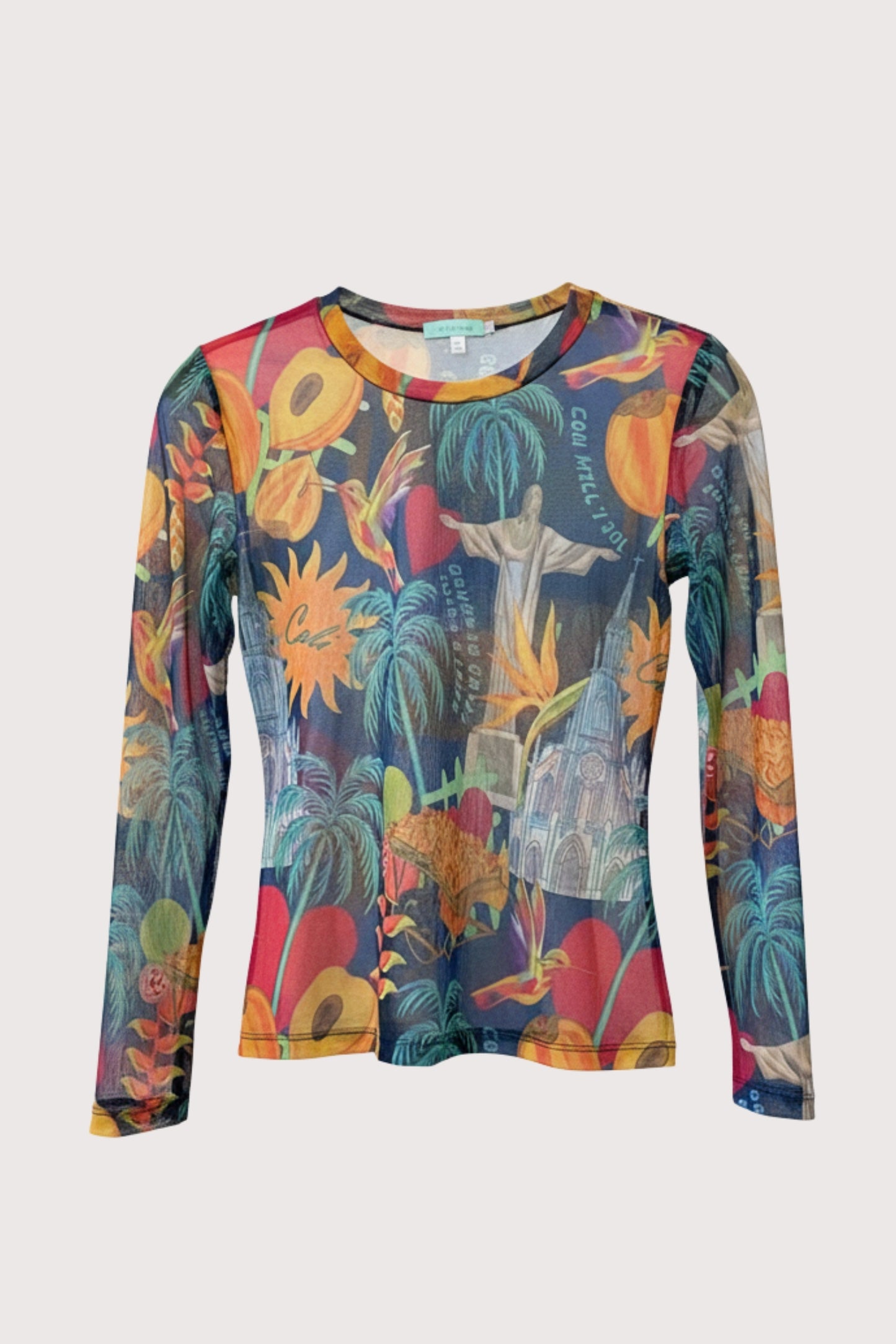 Blusa Mesh Azul "Mi Cali"