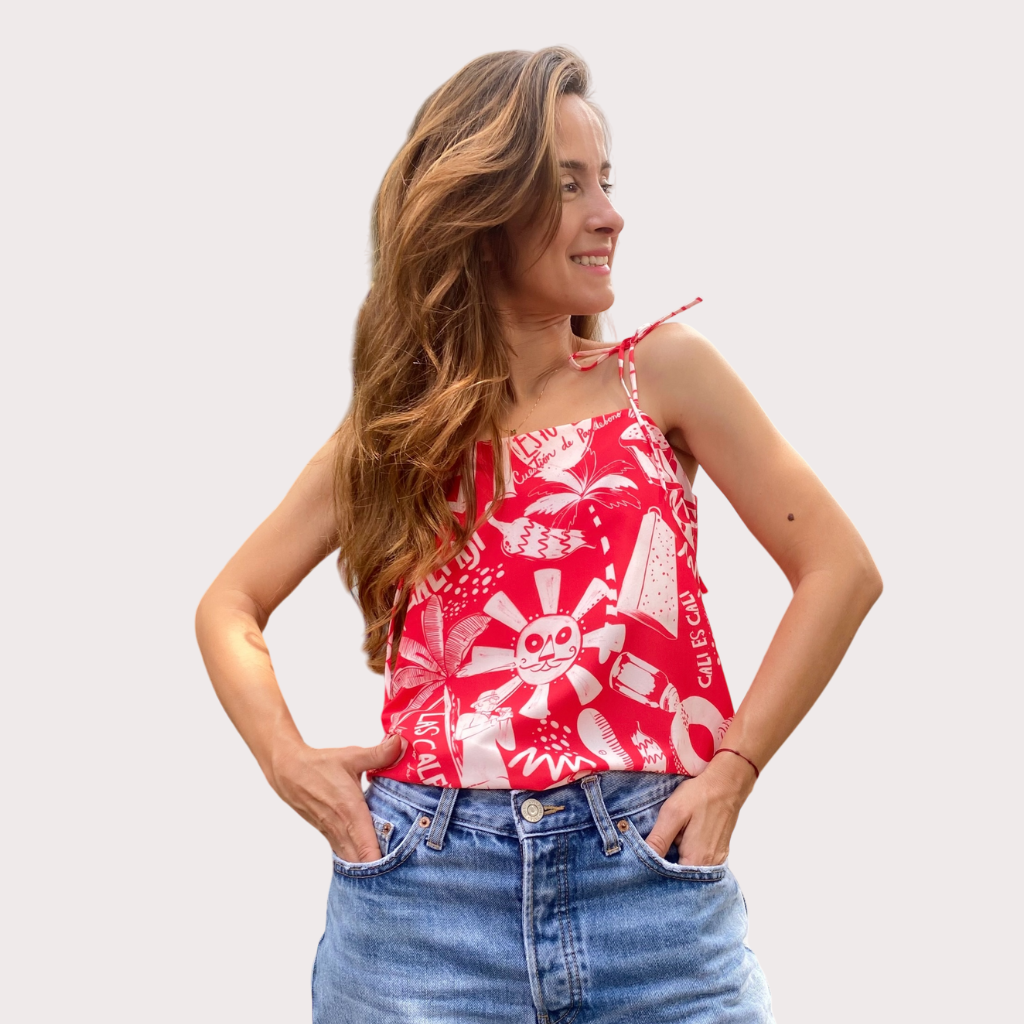 Blusa Pitillo Roja Edicion Cali Aji