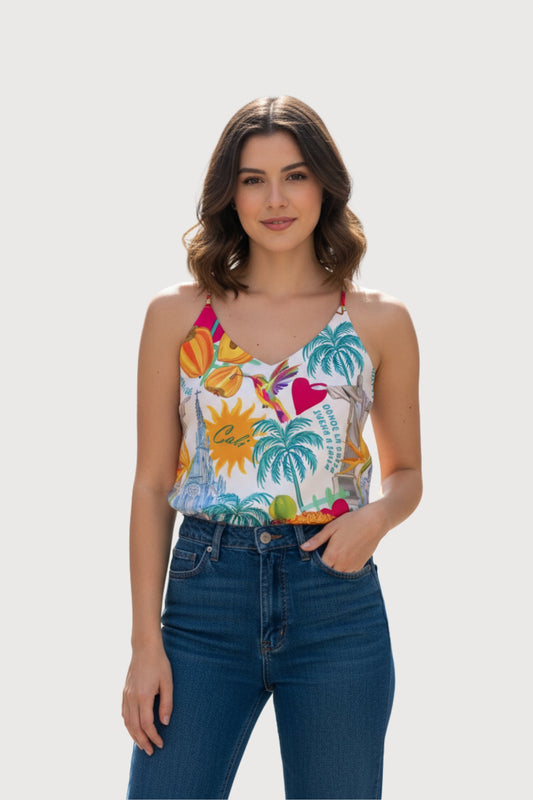 Blusa Basica Beige "Mi Cali"